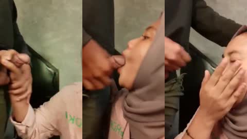 Jilbab Suka Nyepong
